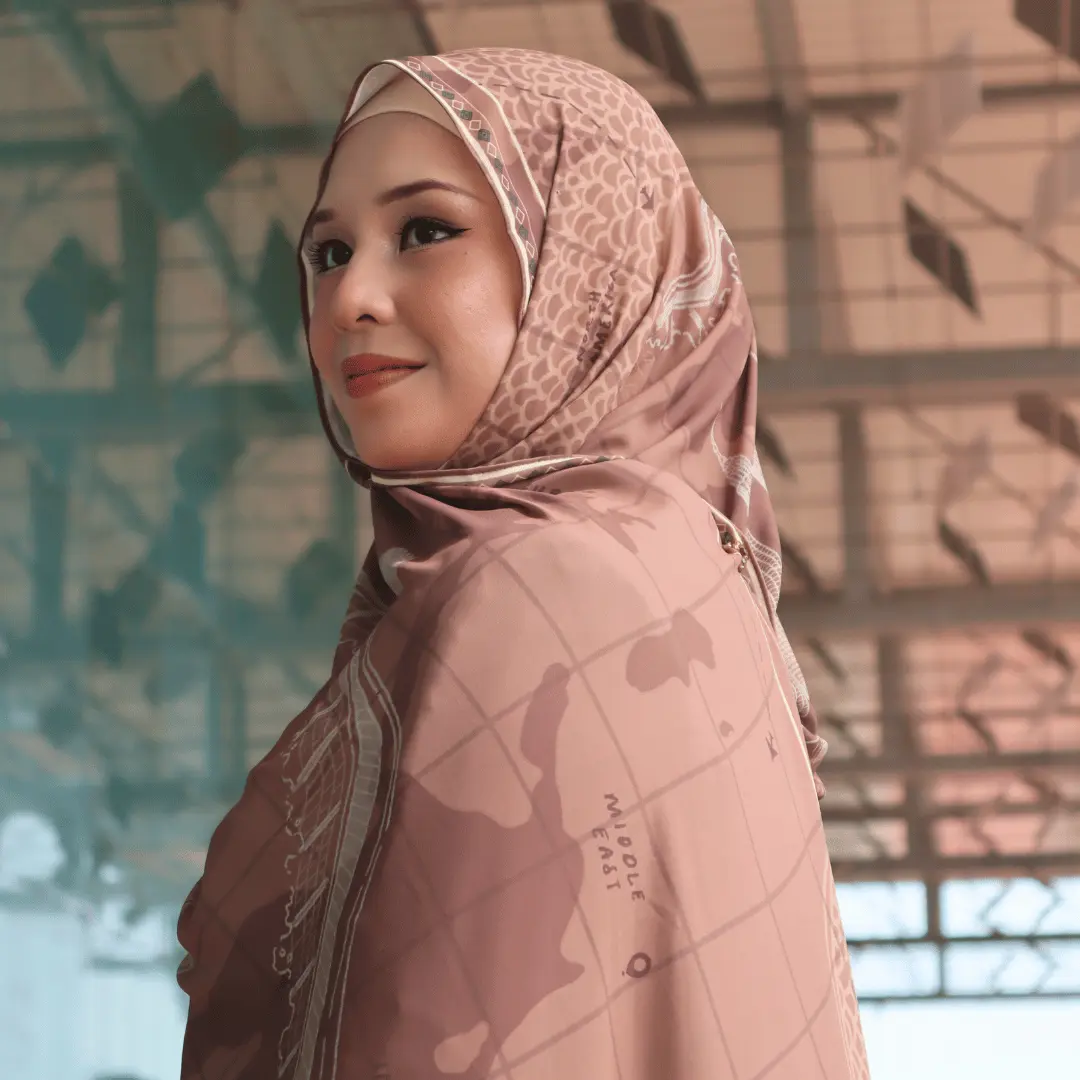 Odyssey, Globetrotter Series | Premium Chiffon Shawl | 200cm x 70cm