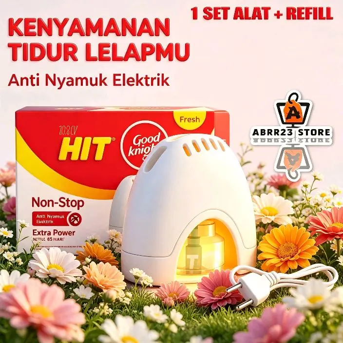 Hit Kabel NonStop  Set Alat & isi Anti Nyamuk Elektrik 45malam