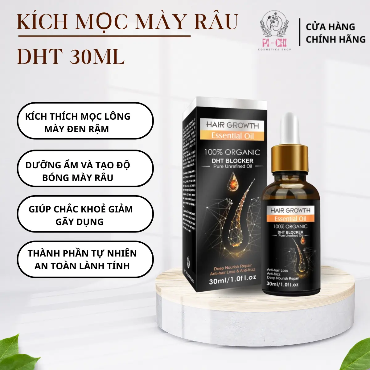Combo 1 Serum Kích Dưỡng Mày DHT