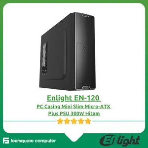 Enlight EN-120 PC casing mini Slim Micro-ATX Plus PSU 300W