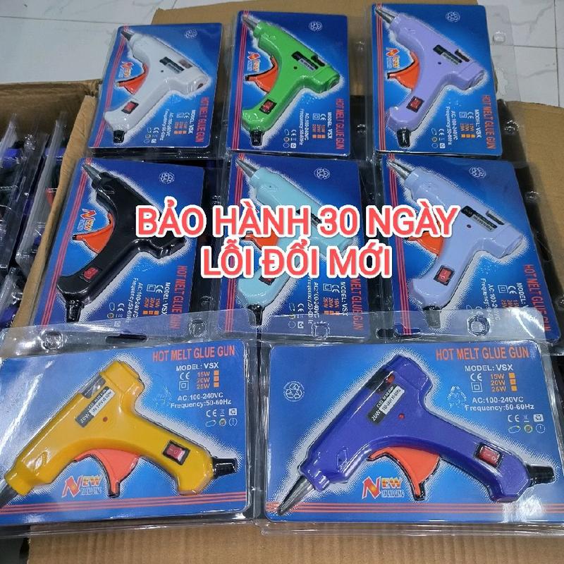 Máy Bắn Keo Nến 20W Kèm 10 Cây Keo Nến Loại Dài 7mm x 270mm(Tất cả màu sắc đều kèm 10 cây keo nến)