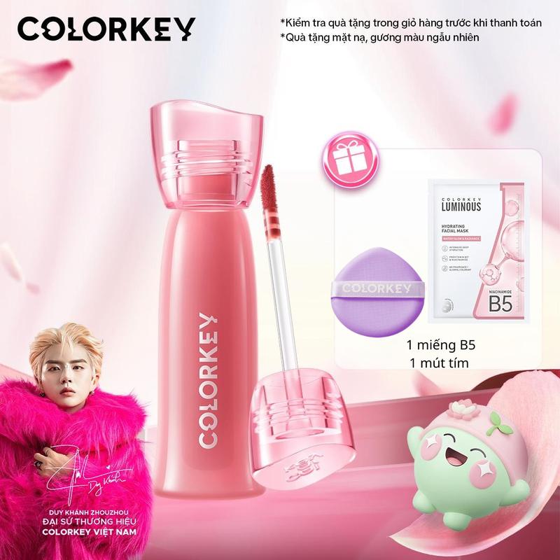 DEAL HOT Son COLORKEY Soft Matte Water Tint Phiên Bản Nâng Cấp Bền Màu Chất Son Ẩm Mịn Như Sương 2.5g