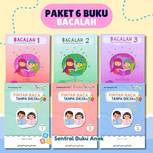 [Dapat 6 Buku] Buku Bacalah Jilid 1 2 3 Cara Cepat Belajar Membaca dan Buku Pintar Baca Tanpa Dieja Tahap 1 2 3