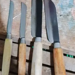 4pcs pisau dapur 2 tiger tanggung, 2 bali pendek
