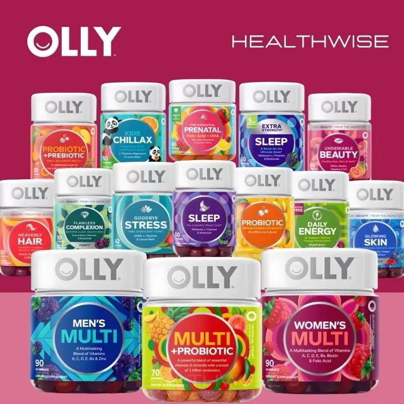 Olly Sleep, Stress, Kids Immune, Prenatal, Probiotic, Hair, Skin, Beauty, Energy Gummies