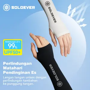 SOLOEVER Manset Lengan Tangan UPF50+ Anti UV untuk Pendaki Gunung Pria & Wanita Perlindungan Matahari 99% Profesional Cocok untuk Bersepeda Luar Ruangan Memancing dan Aktivitas Olahraga