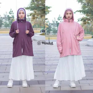 New Launching Hijacket Ezzenza Jaket Hoodie Wanita Kekinian Muslimah Panjang Nyaman dan Lembut bahan dari Baby Terry