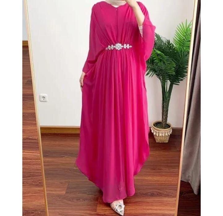 Shabira Kaftan Wanita Remaja Dewasa Terbaru 2024 Simple Elegan Hits Kekinian Super Mewah Ceruty Babydoll Muslim Lebaran Cantik 6