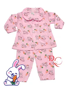 PIYAMA KELINCI LUCU KARAKTER SETELAN PEREMPUAN BATITA LEMBUT USIA 6-24BULAN/FASHION ANAK MOTIF/SET MOTIF BORDIR