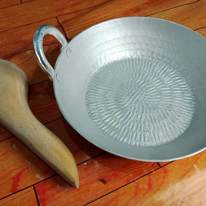 Cobek Kuping alumunium khas garut+ ulekan kayu Diameter 16,19 dan 25 cm kitchenwhare 2