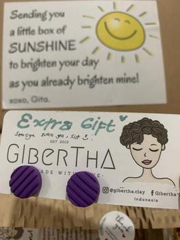 Product Review of GIBERTHA | BUNGA STUD - Anting Wanita Handmade Clay Earrings / Anting Bunga from C**l 3