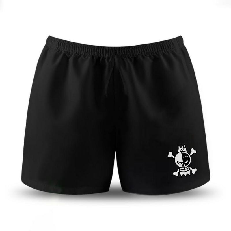 Celana Pendek Boxer Pria dan Wanita untuk Olahraga Harian Santai basic Hitam Motif Keren 2