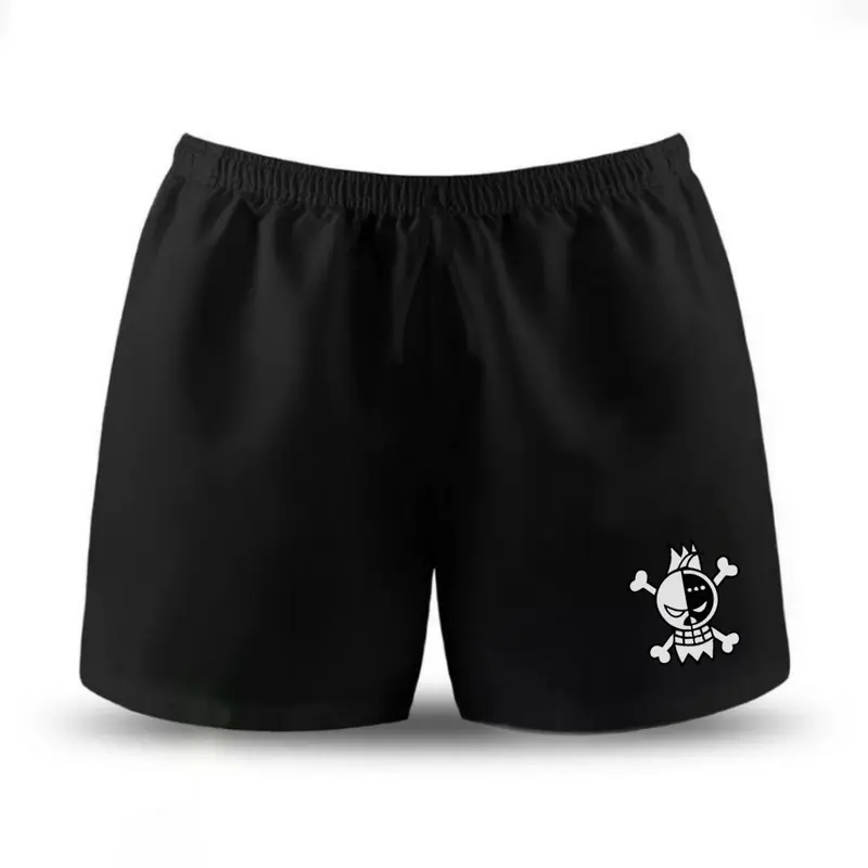 Celana Pendek Boxer Pria dan Wanita untuk Olahraga Harian Santai basic Hitam Motif Keren 2
