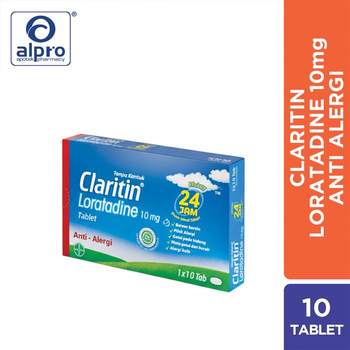 Gambar Claritin 10Mg 10Table Alergi dari Apotek Alpro Tanjung Duren Kota Administrasi Jakarta Barat Tokopedia