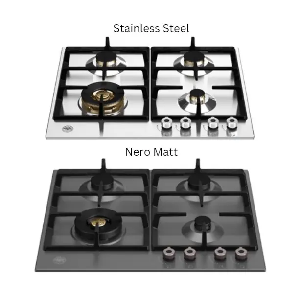 Bertazzoni Professional Series 60 cm Gas hob with wok P604LPROX / P604LPRONE
