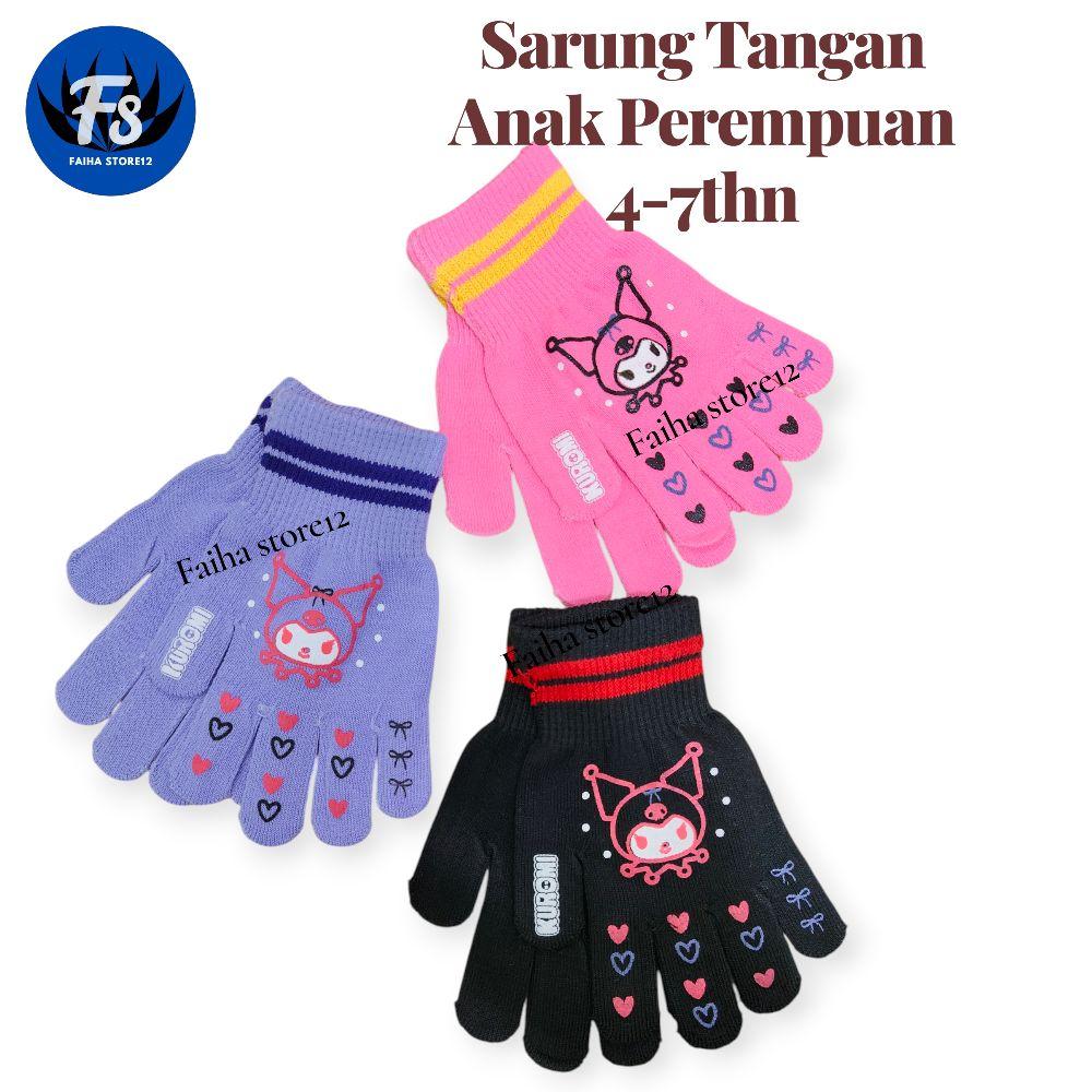 3 Pasang Sarung Tangan Anak Perempuan Karakter Gambar Cewek 4-7thn Lembut Nyaman Warna Ungu Pink Hitam 3 Pasang Sarung Tangan Anak Perempuan Karakter Gambar Cewek 4-7thn Lembut Nyaman Warna Ungu Pink Hitam