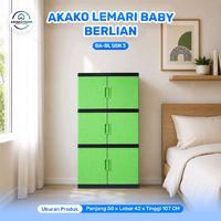 Gambar AKAKO - LEMARI PAKAIAN ANAK PLASTIK AKAKO BABY "BERLIAN" SUSUN 3 /KODE: BA-BL - PAKAI KACA dari AKAKOOFFICIALSHOP Kota Tangerang 3 Tokopedia