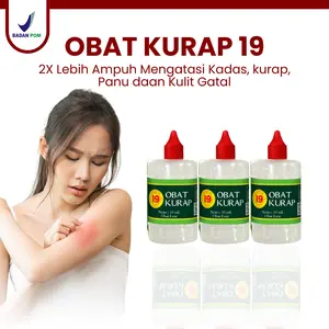 [PROMO 3Pcs] Obat Kurap 19 Sudah BPOM Mengatasi Gatal Pada Kulit  Treatment