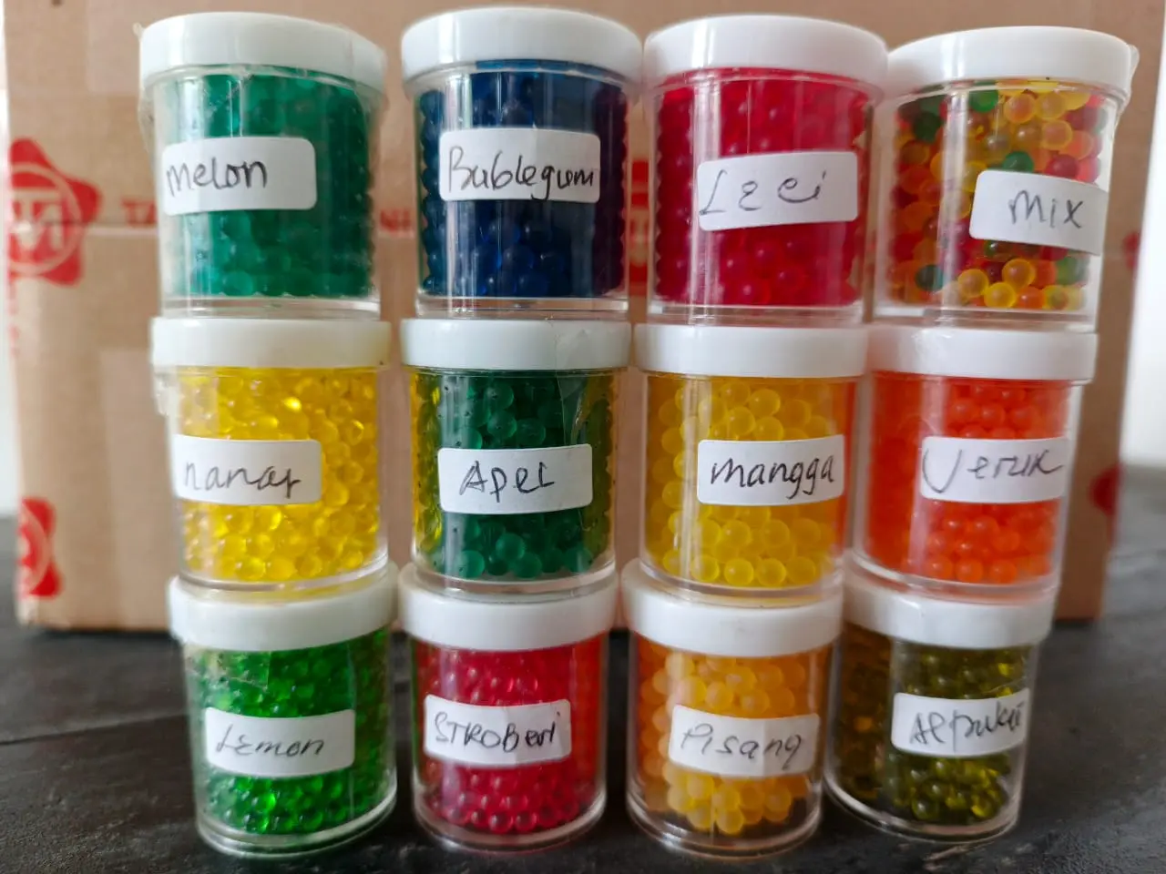 Ready Manik Butir Klik Flavour Rasa Buah Isi 400 Butir - Tersedia Berbagai Macam Rasa 8 Grm