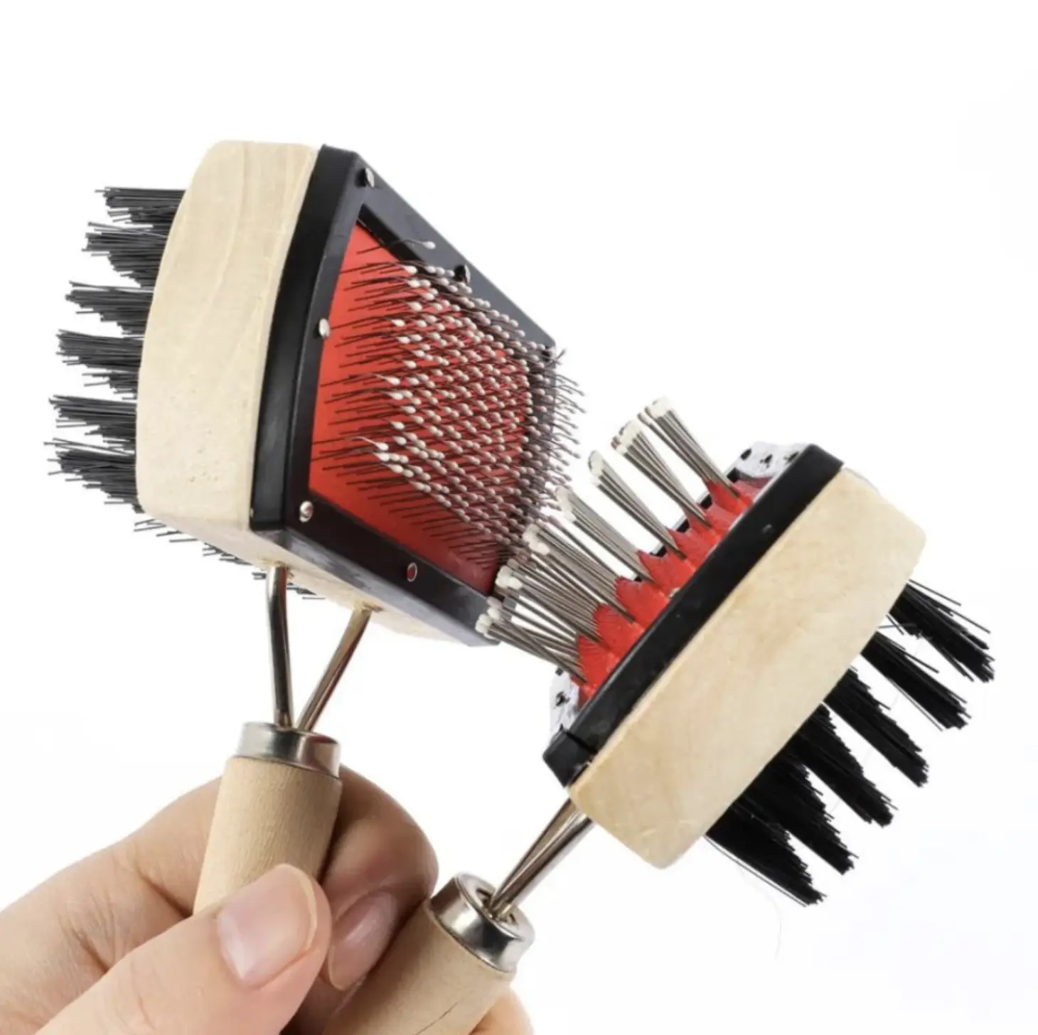 [PIXIE PAW] Sisir 2 In 1 Pet Grooming Brush Kucing Anjing Sikat Brush | Pijat Hewan Peliharaan Sikat Penghilang Bulu Rontok Halus