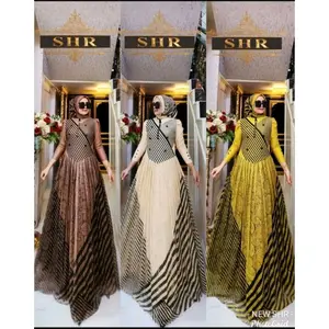 NEW MAXY DRESS CIMOYY BROKAT MIX RAJUT BY SYAHIRA