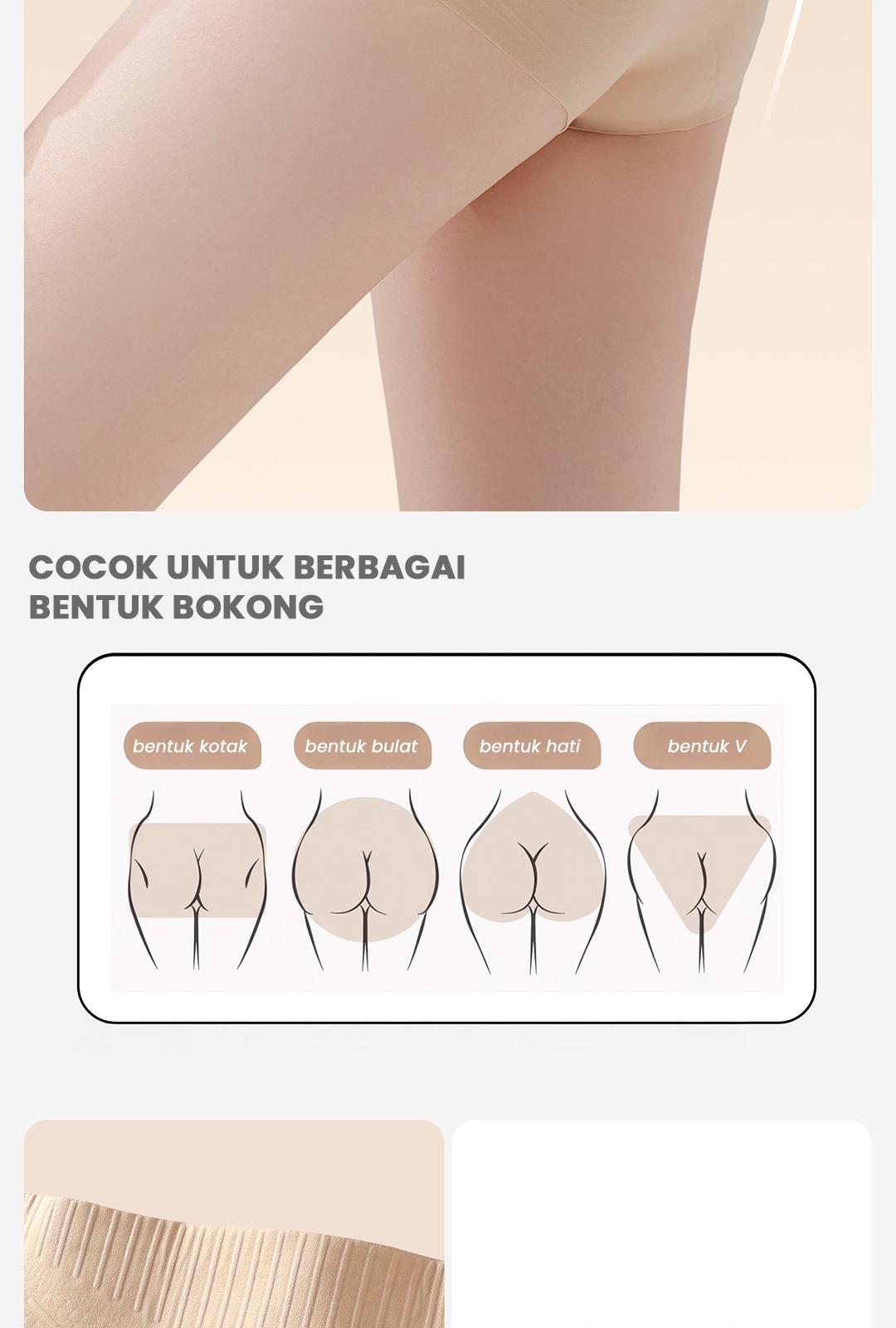 MISSWISS (3 Pcs) - Celana Dalam Seamless Wanita Pinggang Tinggi | Membentuk | Mengontrol Perut | Mengangkat Pinggul | Size M–2XL | #8562 MISSWISS (3 Pcs) - Celana Dalam Seamless Wanita Pinggang Tinggi | Membentuk | Mengontrol Perut | Mengangkat Pinggul | Size M–2XL | #8562