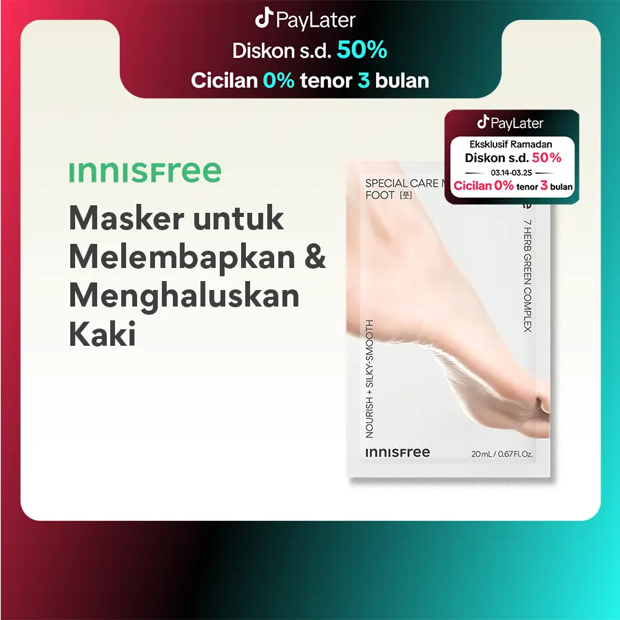 Innisfree Special Care Mask Foot 20ml - Masker Kaki untuk Melembapkan dan Menghaluskan