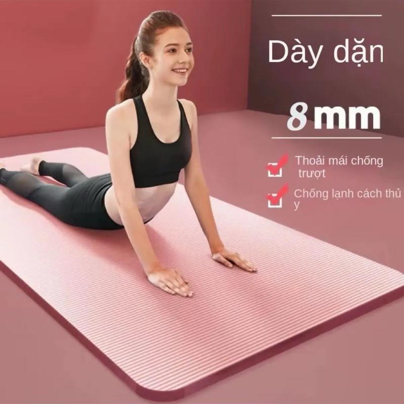 Thảm Yoga Tập Gym Định Tuyến 2 lớp 6mm cao cấp, gấp gọn, du lịch tiện lợi ,xịn chống trượt tập thể dục tại nhà