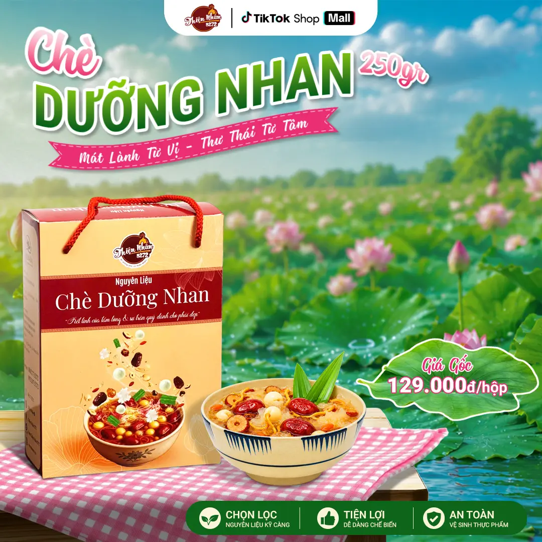 Set Chè Dưỡng Nhan 14 Vị 250gr ( Nấu từ 2 đến 3 lít ) [Shop Thiện Nhân 5272] Nước Trà Sen
