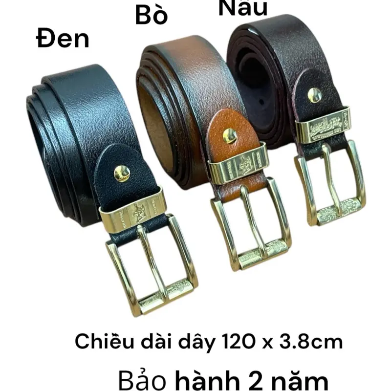 M39….Dây thắt lưng da bò ( đầu khóa đồng đúc .. đầu xoai) 0