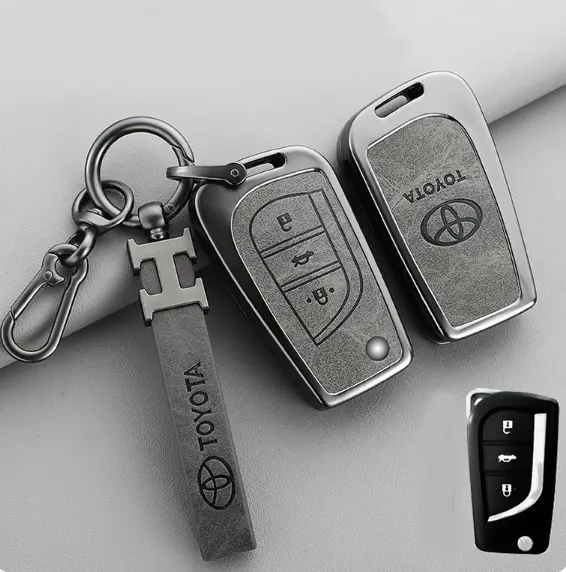 Casing Metal Cover Sarung Kunci Remote Smartkey Mobil Toyota Innova Reborn Type G V PREMIUM