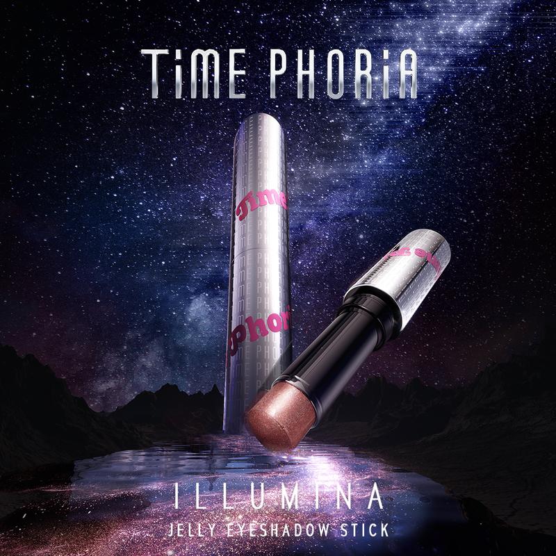   NEW Launch  TIME PHORIA -Illumina Jelly Eyeshadow Stick | Hiệu ứng highlight bắt sáng  ·  Texture jelly 3D mướt mịn · Thiết kế futuristic tiện dụng 
