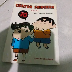 Crayon Shinchan Vol 10 Buku Asli Bercover Hologram Untuk 15 Tahun Keatas Harga Grosis
