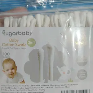 Sugarbaby 2in1 Baby Cotton Swab | Pembersih Telinga 2 sisi Anak | Cotton Bud Korek Kuping Bayi