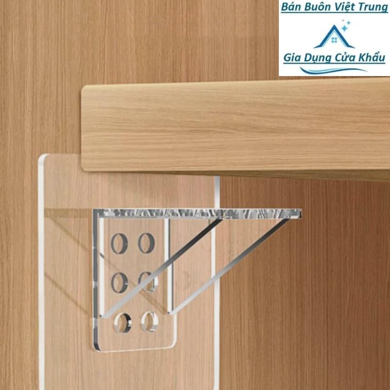 Miếng Dán Phân Tầng Tủ Quần Áo, Dán Đỡ Kệ Gỗ Treo Tường Chịu Lực 10KG Dễ Dàng…