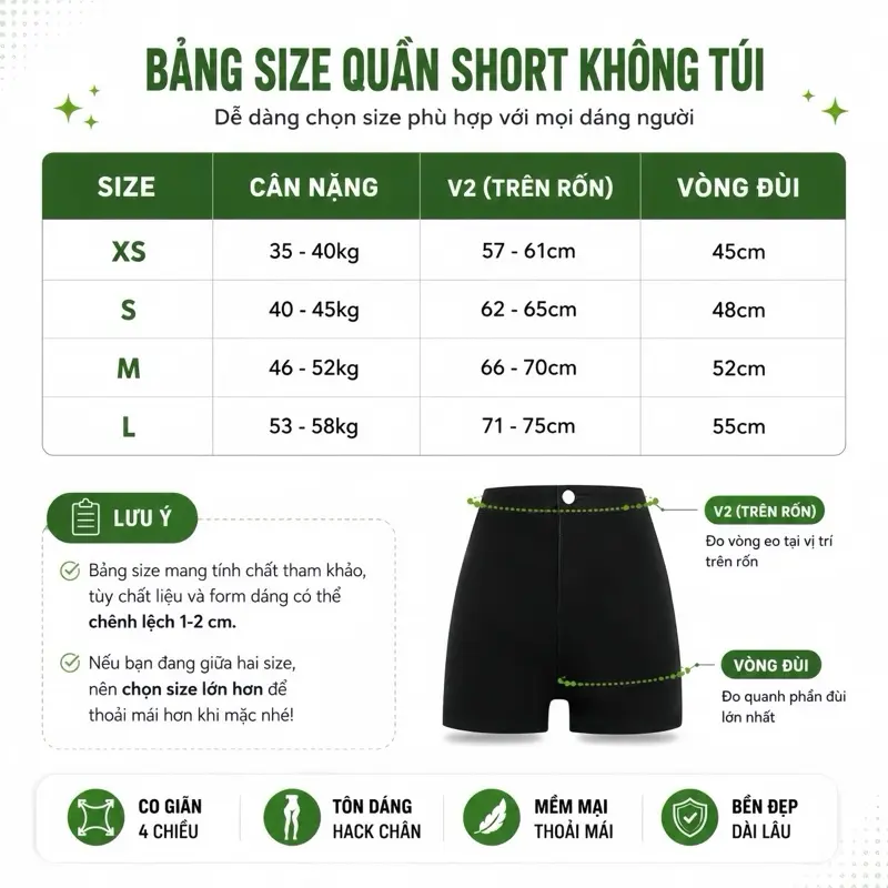 [COMBO 2 QUẦN] Quần Đùi Nữ, Quần Short Cạp Cao KHÔNG TÚI Đen Trắng Phong Cách Năng Động Giveme clothing Women Pants Kem Xốp | BigBuy360 - bigbuy360.vn