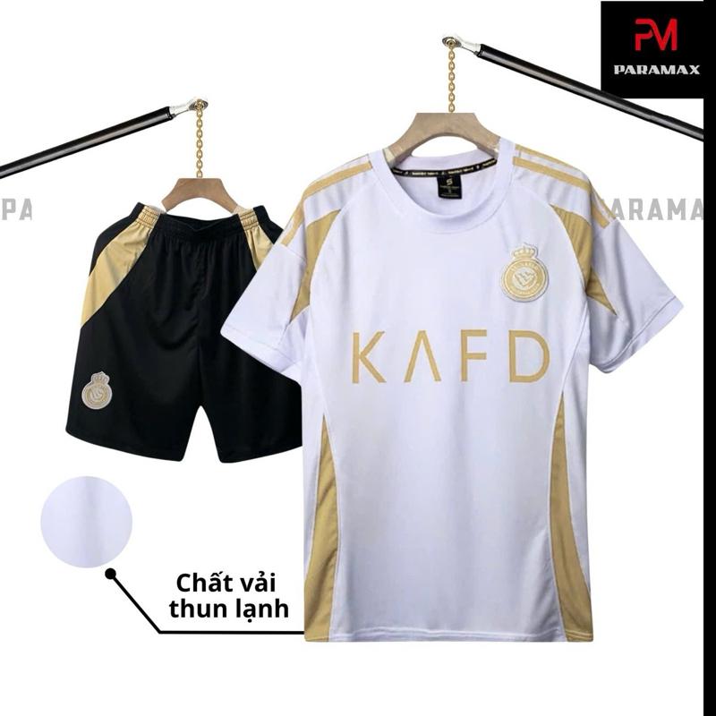 Bộ quần áo bóng đá, đồ đá banh CR7 ALNASSR TRẮNG 2024/2025 logo THÊU thun lạnh cao cấp LOẠI I Top Sport 0