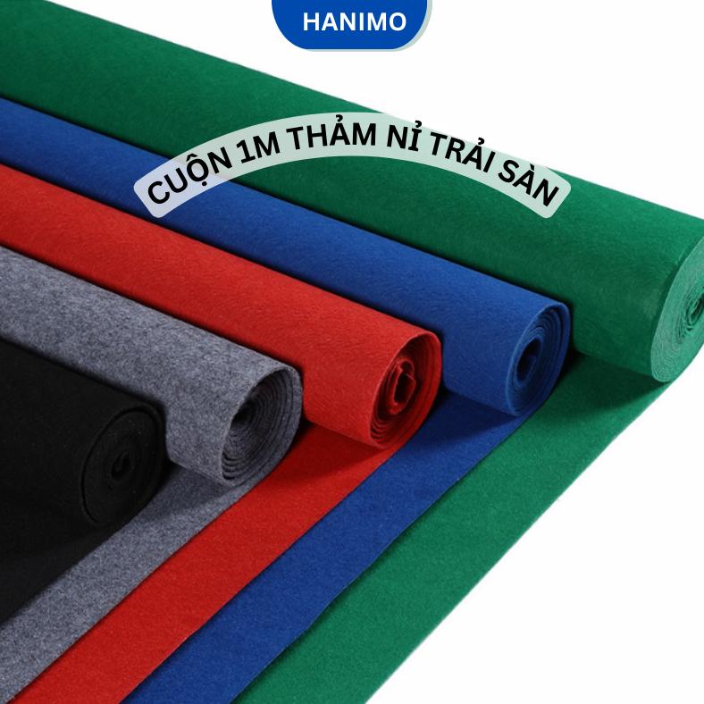 Thảm nỉ đa năng 3mm bền đẹp chống trượt trải sàn phòng khách & không gian làm việc - HANIMO HA22