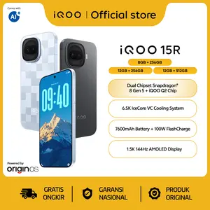 [NEW LAUNCH] vivo iQOO 15R, Snapdragon 8 Gen 5, 6.5K VC Cooling System, 7600mAh Battery + 100W FlashCharge, 144Hz AMOLED Display, OriginOS 6, vivo AI, 50MP Sony OIS Camera, IP68+IP69