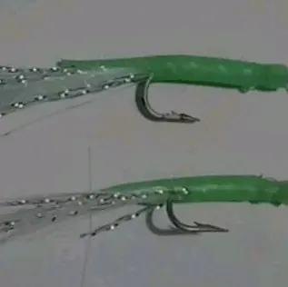 Sabiki pentil/rintak/umpan tipuan menyala cocok untuk baby GT UMPAN CASTING treble hook