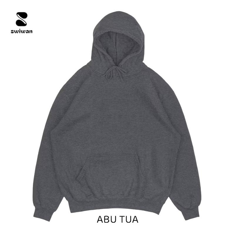 Hoodie Jumper Neutral Color (Polos)  Unisex Size M-XXL ( Pria & Wanita ) Lembut 4