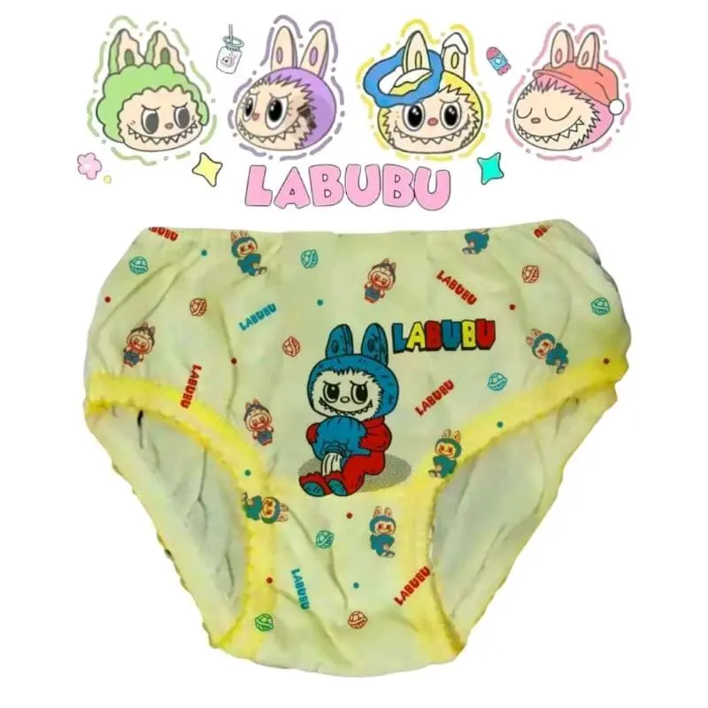 CD LABUBU ISI 12 PCS Celana dalam anak perempuan motif KARAKTER usia 1-8 Daeman anak cewek terbaru 1