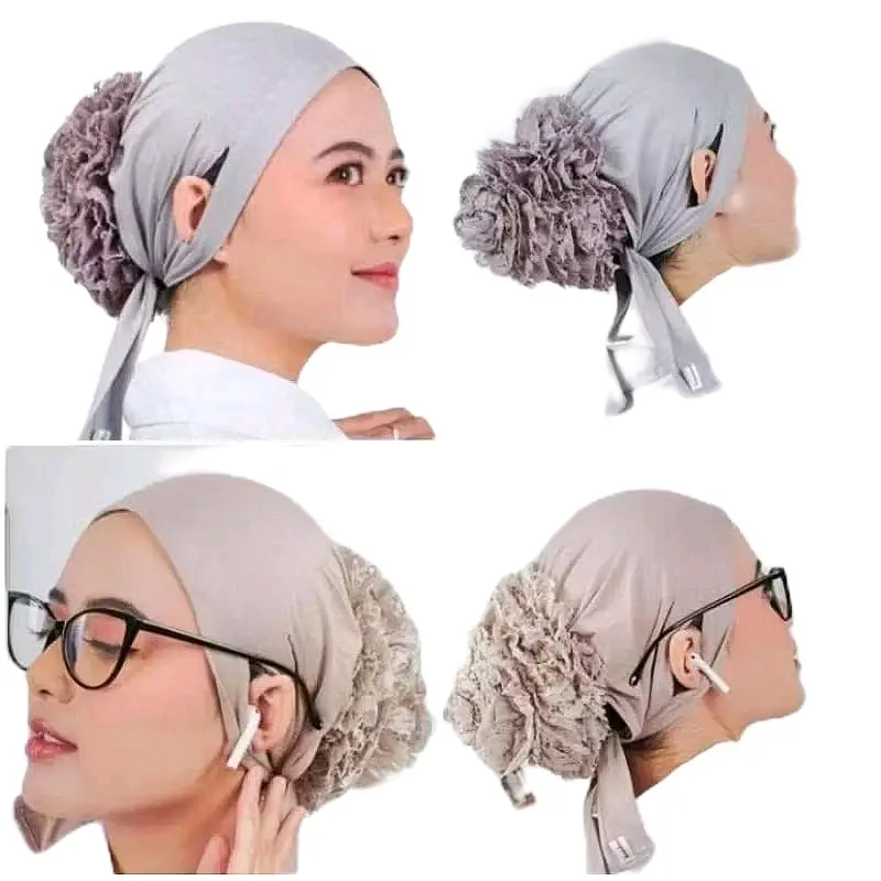 INER  CEPOL BRUKAT DALEMAN HIJAB  Ciput Wanita