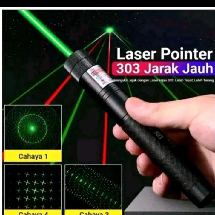 Green laser Pointer 303 5000MW atau laser jarak jauh