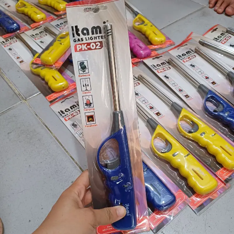pematik gas Korek api panjang  Gas Lighter  korek pematis api isi ulang pemantik panjang Gas lighter 2