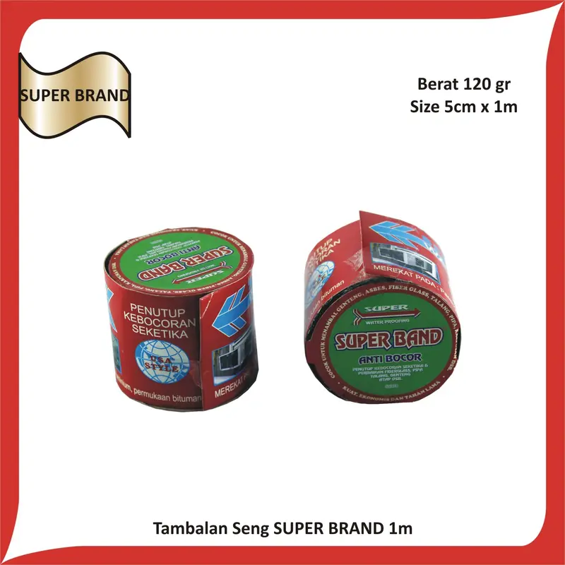 Tambalan Seng Talang Asbes Anti Bocor panjang 1 M 0