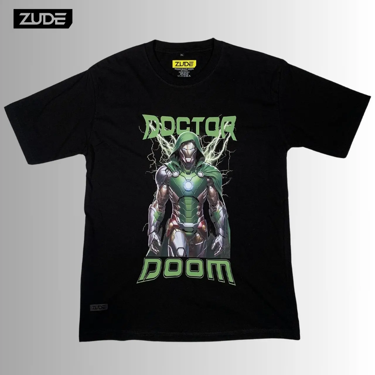 Kaos Tshirt ZUDE Doctor Doom Green
