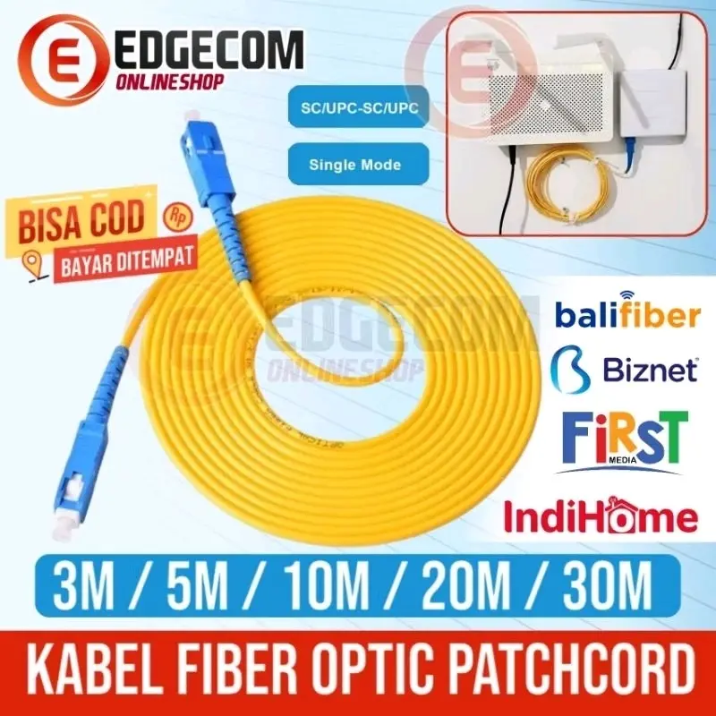 Kabel Fiber Optic internal SC 3 / 5 / 10 / 20 / 30 METER kabel INDI HOME internet optik 0