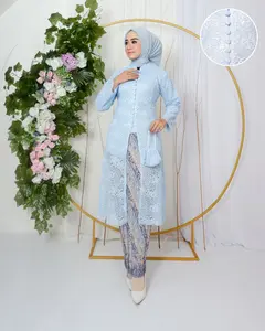 Setelan Kebaya Modern Tunik Kancing Seribu//Setelan Kebaya Busui Friendly