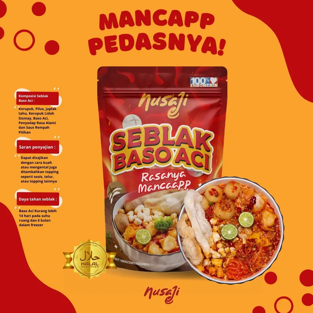 "Promo Grand Opening" Nusaji - Seblak Baso Aci Mancaappp!!
